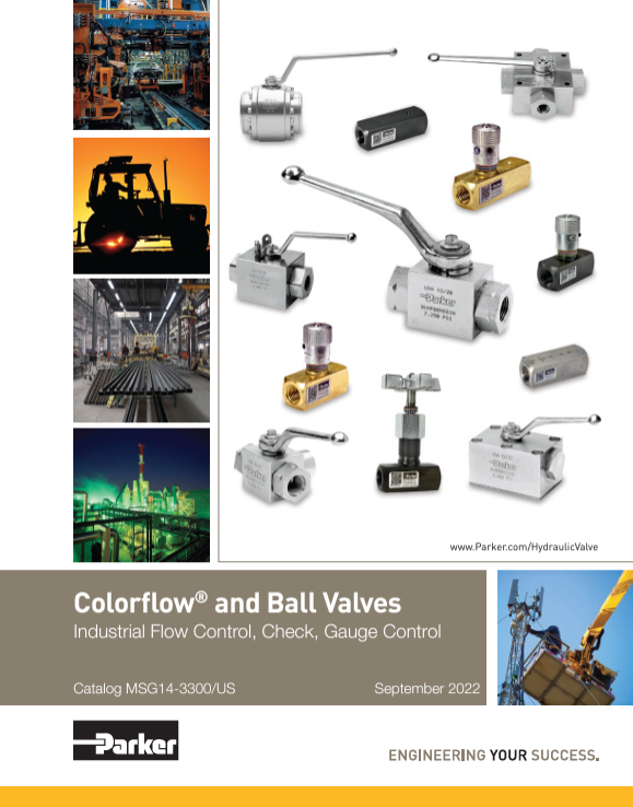 Parker Ball Valves & Flow Controls Catalog Cover